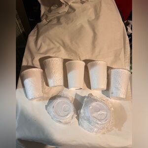 DISNEY STYROFOAM CUPS- 5 CUPS AND 6 LIDS- NEW 2023 DISNEY WORLD…